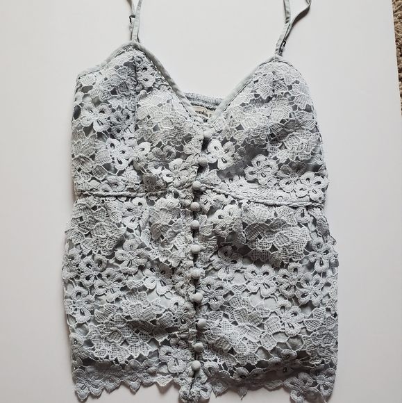 Abercrombie & Fitch lace tank top - Picture 2 of 11
